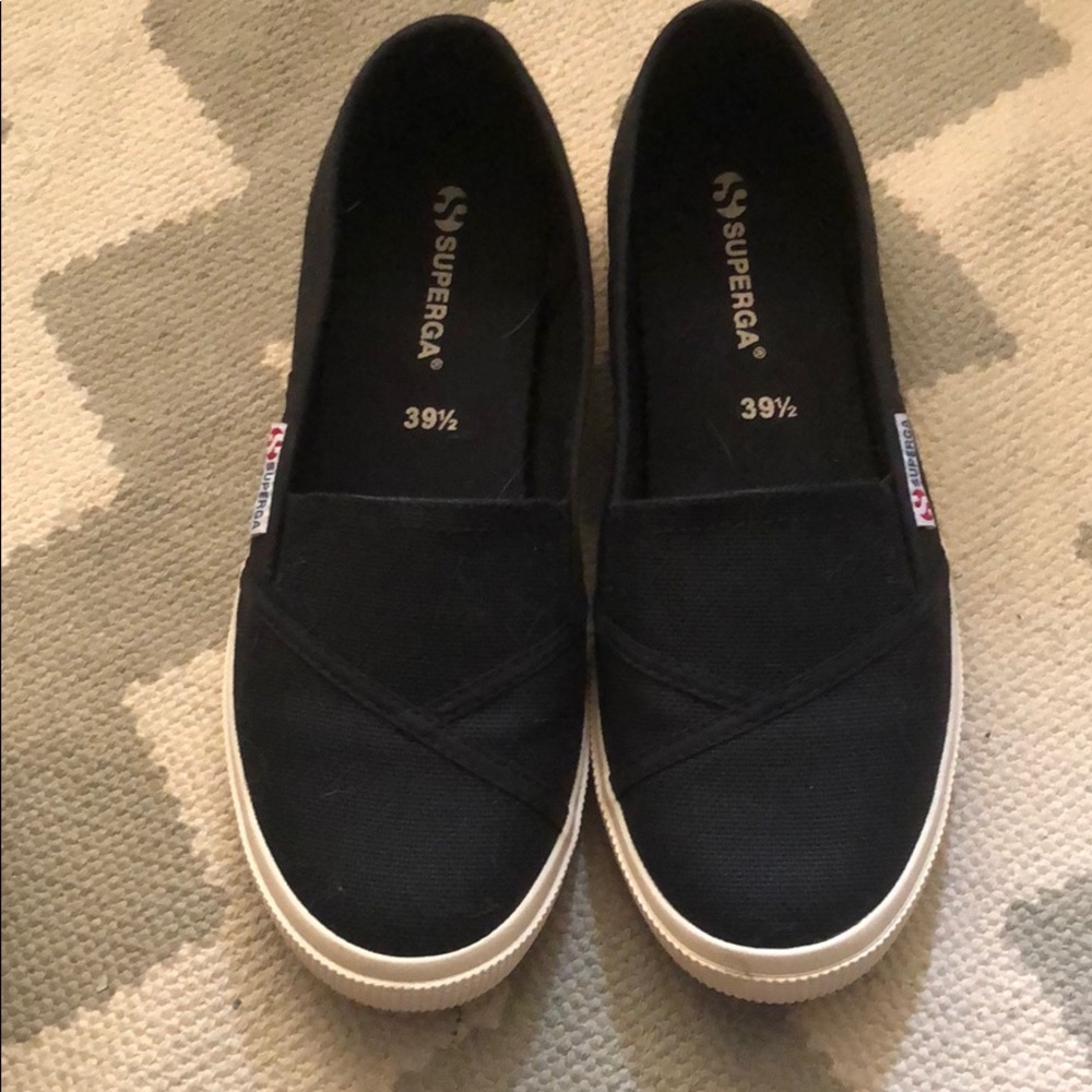 Superga Black Slip-on Sneakers